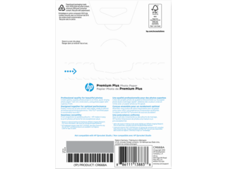 HP Premium Plus Photo Paper 4x6 Glossy 100 Sheets Cr668a for sale online 