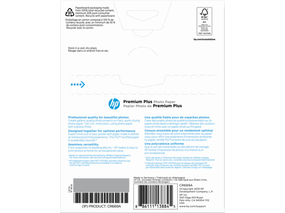 HP Photo Card Pack 10 5X7 Photo Paper, 10 Envelope, & 5 4X6