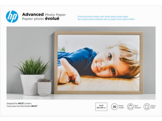 HP® Advanced Glossy Photo Paper-20 sht/A3+/330 x 483 mm (13 x