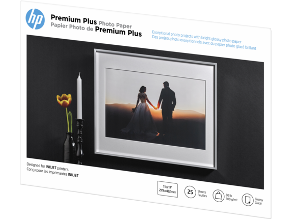Premium 11x17 Glossy Inkjet Photo Paper 20 Sheets