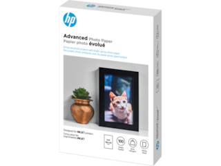 HP Advanced Photo Paper, Glossy, 65 lb, 4 x 6 in. (101 x 152 mm), 100 sheets Q6638A