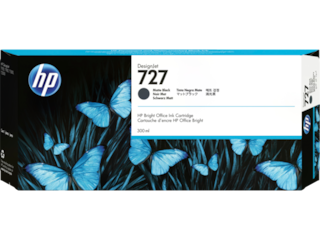 HP® 727 300-ml Photo Black DesignJet Ink Cartridge (F9J79A)