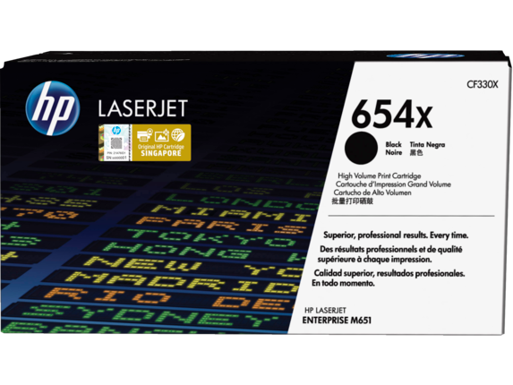 Image for HP 654X High Yield Black Original LaserJet Toner Cartridge from HP2BFED