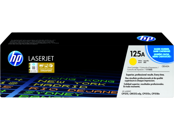 Image for HP 125A Yellow Original LaserJet Toner Cartridge from HP2BFED