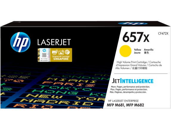 Image for HP 657X High Yield Yellow Original LaserJet Toner Cartridge from HP2BFED