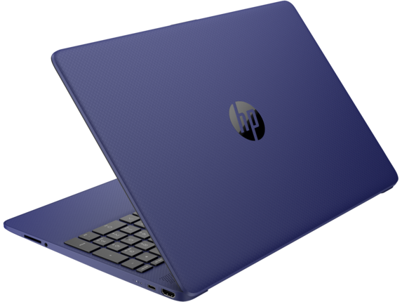 20C1 - HP 15 Laptop PC (15, Indigo Blue, nonODD, nonFPR) Left Rear Facing