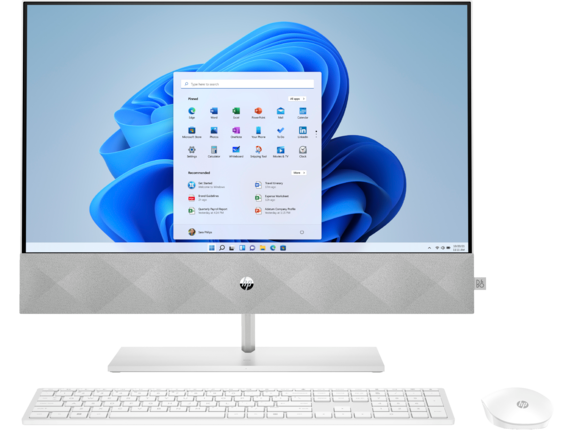 HP Home Desktop PCs, HP Pavilion AiO 24-k0205st, 23.8", Windows 11 Home, Intel® Core™ i5, 16GB RAM, 256GB SSD, 1TB HDD, NVIDIA® GeForce®, FHD