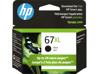 HP 67XL High Yield Black Original Ink Cartridge, 3YM57AN#140