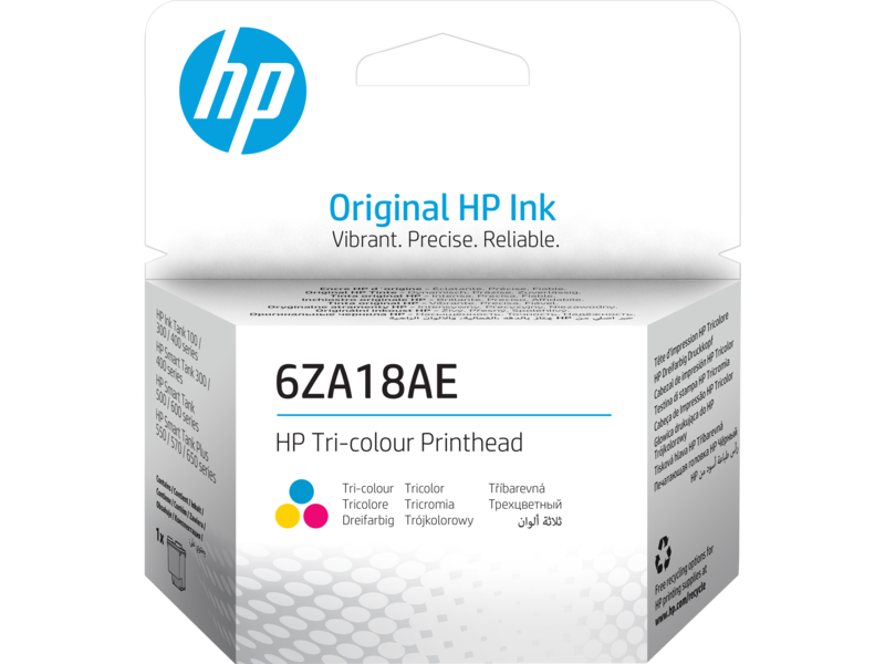 HP 6ZA18AE Tri-color Printhead - 6ZA18-80001 EMEA