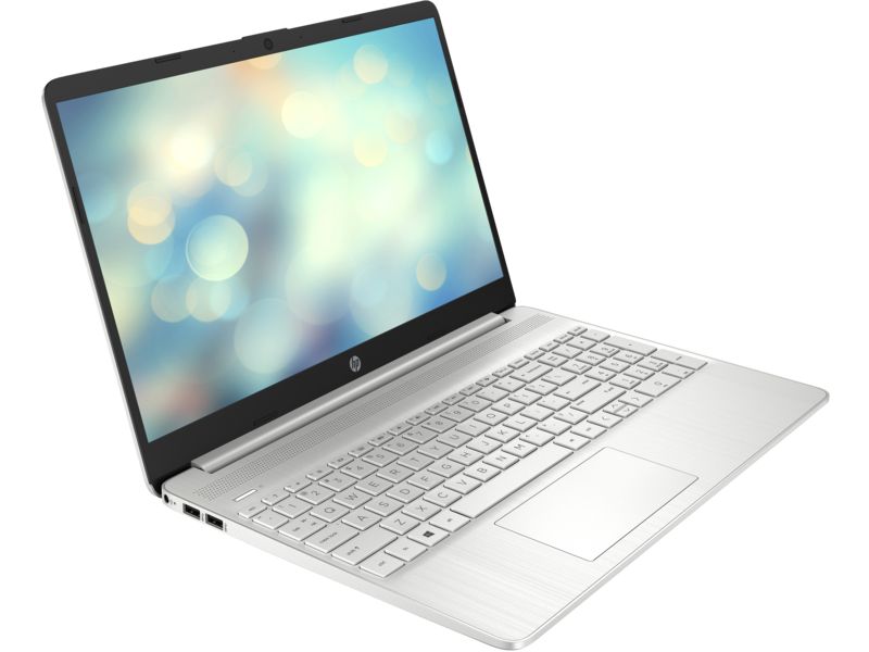 20C1 - HP 15 Laptop PC (15, Natural Silver, T, HD Cam, nonODD, nonFPR) Freedos, Right Facing