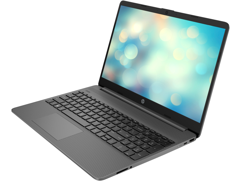 20C1 - HP 15 Laptop PC (15, Chalkboard Gray, T, HD Cam, nonODD, FPR) FreeDos, Left Facing