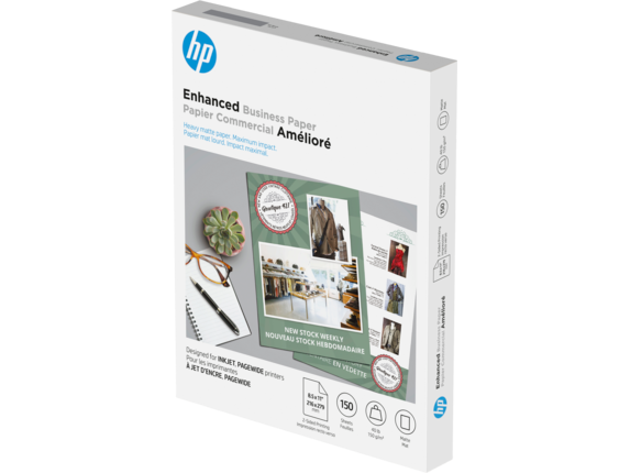 HP Professional Business Paper, Matte, 52 lb, 8.5 x 11 in. (216 x 279 mm),  150 sheets 4WN05A
