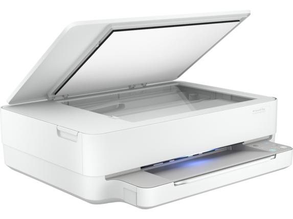 HP DeskJet Ink Advantage 6075 All-in-One (OOV White) showing scanner