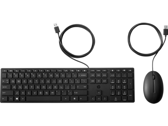 HP Wired Desktop 320MK Mouse and Keyboard|9SR36UT#ABA