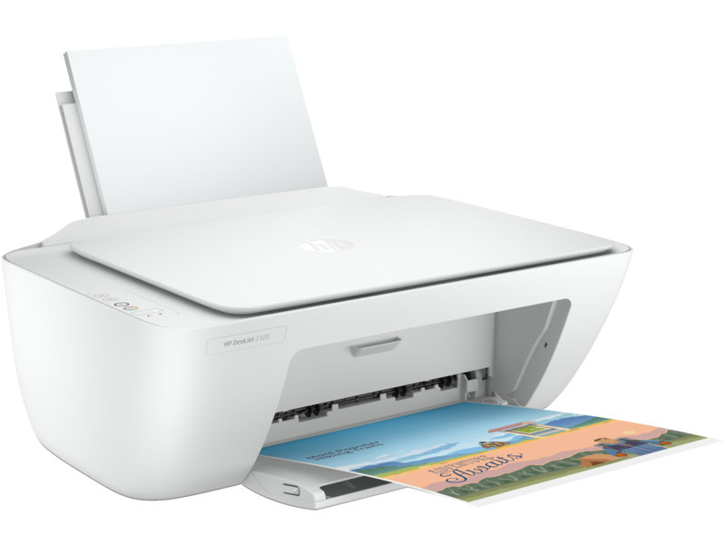 HP DeskJet 2320 Series All-in-One (OOV White) Right facing