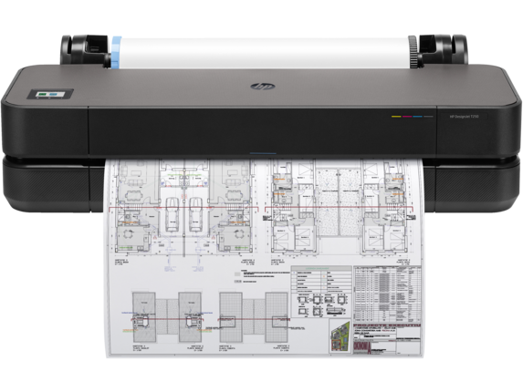 HP DesignJet Large Format Printers, HP DesignJet T250 Large Format Compact Wireless Plotter Printer - 24", with Mobile Printing (5HB06A)
