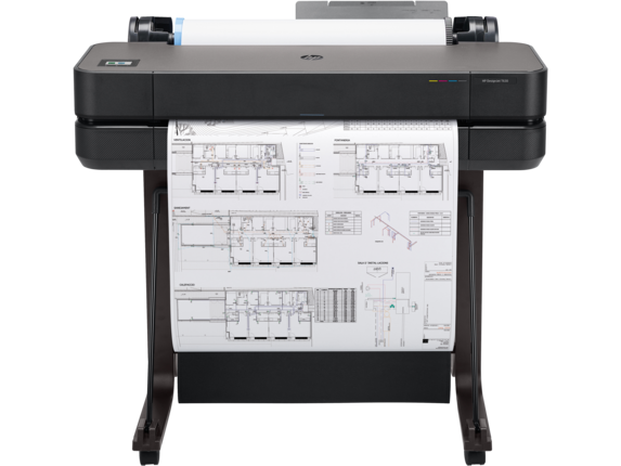 binnen Speciaal Mondwater HP DesignJet T630 Large Format Wireless Plotter Printer - 24", with Mobile  Printing (5HB09A)