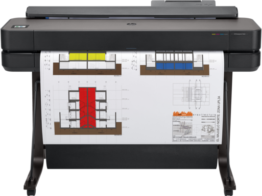 HP DesignJet T650 36-in Printer with 2-year Next Business Day Support, (5HB10H)