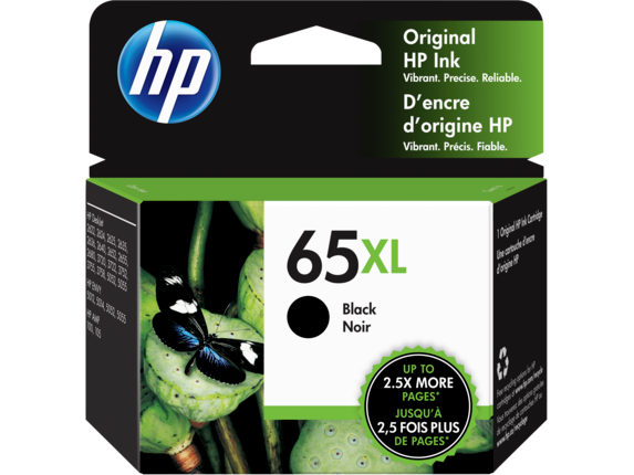 HP High Yield 65XL Black Original Ink Cartridge, N9K04AN#140