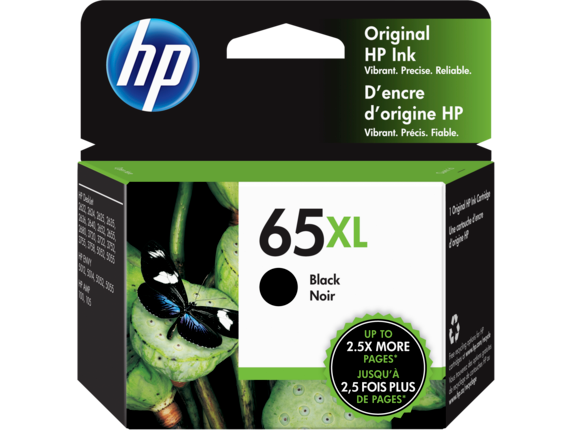 Ink Supplies, HP High Yield 65XL Black Original Ink Cartridge, N9K04AN#140