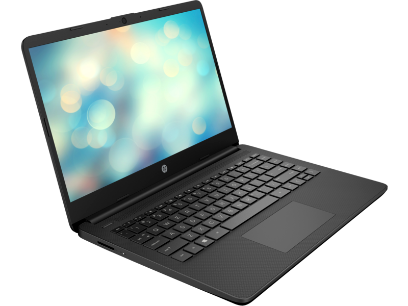 20C1 - HP 14-inch Laptop PC (14, Jet Black, T, HD Cam, nonODD, nonFPR) FreeDos, Right Facing