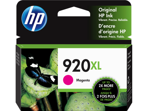 Ink Supplies, HP 920XL High Yield Magenta Original Ink Cartridge, CD973AN#140