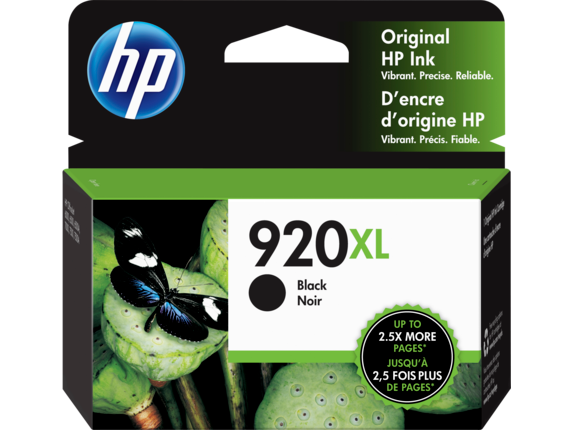 Ink Supplies, HP 920XL High Yield Black Original Ink Cartridge, CD975AN#140