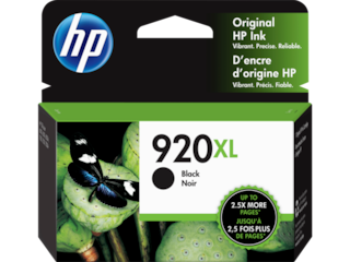 HP 920XL High Yield Black Original Ink Cartridge, CD975AN#140