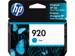 HP 920 Cyan Original Ink Cartridge, CH634AN#140 HP 920 Cyan Original Ink Cartridge, CH634AN#140