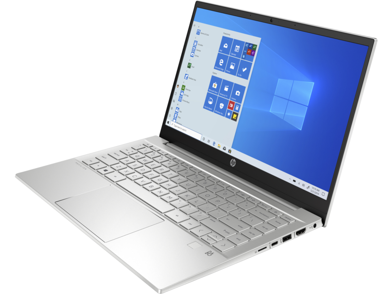 20C2 - HP Pavilion 14 Laptop PC (14, Natural Silver, T, HDcam, nonODD, FPR, Win10) FrontLeft