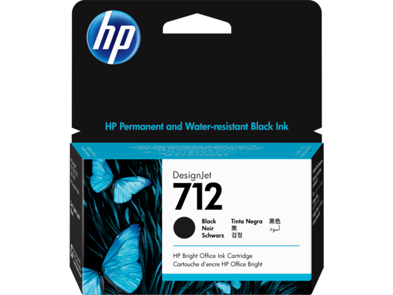 Tweet Inspectie in de buurt HP 712 38ml Black DesignJet Ink Cartridge, 3ED70A