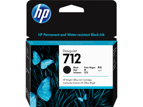 HP 3ED71A 712 80 ml-es fekete DesignJet tintapatron T250 T630 T650 Studio 24