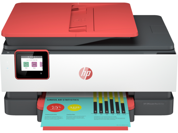 Business Ink Printers, HP OfficeJet Pro 8035e All-in-One Printer w/ bonus 12 months Instant Ink through HP+