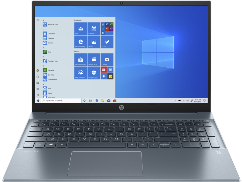 20C2 - HP Pavilion 15 Laptop PC (15, FogBlue, CloudBlue, NT, HDcam, nonODD, nonFPR, Win10) imagery s