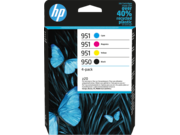 HP 950 951 6ZC65AE fekete ciánkék bíbor sárga tintapatron eredeti kombinált csomag 6ZC65AE Officejet Pro 8100 8600 8610 8620 (1000/3x700 old.)