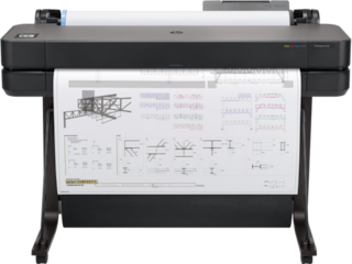 HP DesignJet T630 Large Format Wireless Plotter Printer - 36", with convenient 1-Click Printing (5HB11A)