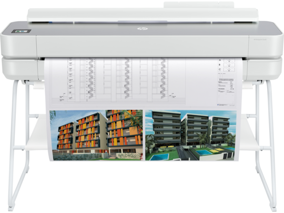 HP DesignJet Large Format Printers, HP DesignJet Studio Steel Large Format Wireless Plotter Printer - 36", with High-Tech Steel Design (5HB14C)