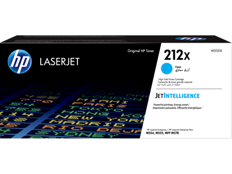 HP 212X W2121X ciánkék nagy kapacitású eredeti LaserJet M554 M555 M578 tonerkazetta (10 000 old.)
