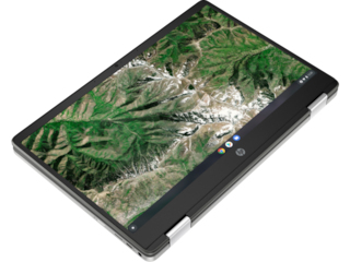 HP Chromebook x360 14a-ca0097nr, 14", touch screen, Chrome OS™, Intel® Pentium® Silver, 4GB RAM, 64GB eMMC, FHD