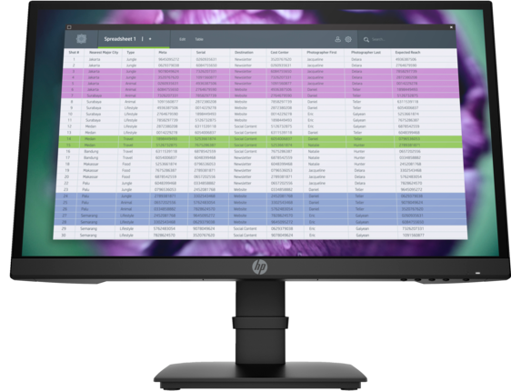 Business Monitors, HP P22 G4 22 FHD Monitor