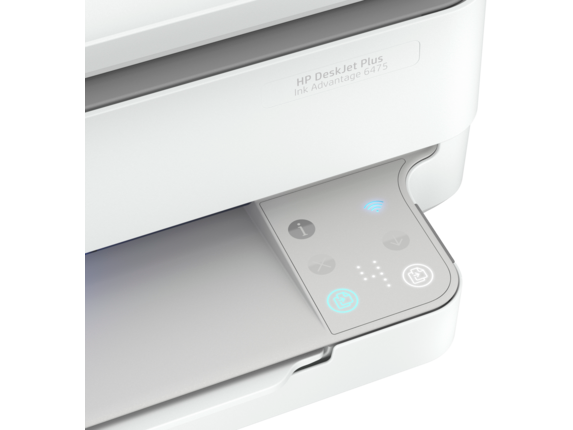 HP DeskJet Plus Ink Advantage 6475 All-in-One (Cement) Close up panel