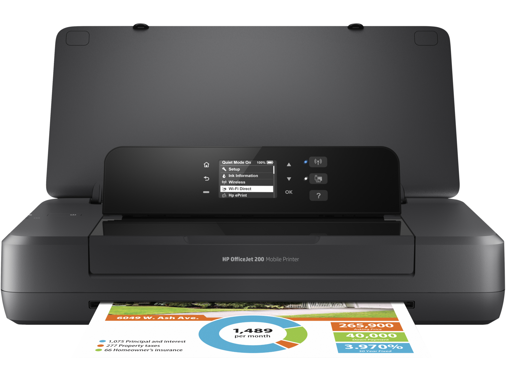 HP OfficeJet 200 Mobile Printer | HP ePrint | Wireless Direct Printing | CZ993A - Picture 1 of 10
