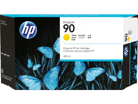 HP 90 400-ml gele inktcartridges (3 stuks)