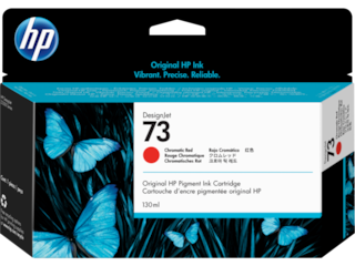 HP 73 130-ml Chromatic Red DesignJet Ink Cartridge, CD951A