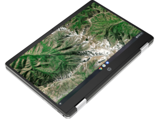 HP Chromebook x360 14a-ca0040nr, 14", touch screen, Chrome OS™, Intel® Celeron®, 4GB RAM, 32GB SSD, HD