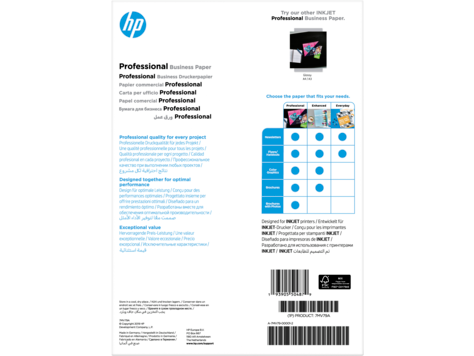 HP 7MV79A InkJet és PageWide professzionális üzleti papír – A4 matt 180 g/m²