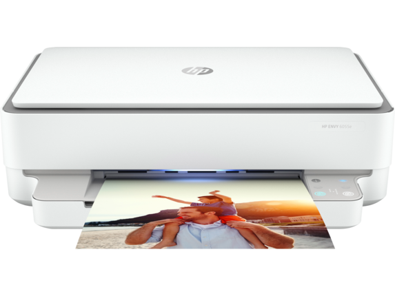 Inkjet All-in-One Printers, HP ENVY 6055e  All-in-One Certified Refurbished Printer w/ bonus 6 months Instant Ink through HP+