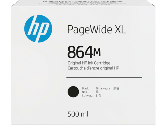 Image for HP 864M 500-ml Black PageWide XL Ink Cartridge from HP2BFED
