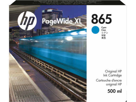 Image for HP 865 500-ml Cyan PageWide XL Ink Cartridge from HP2BFED