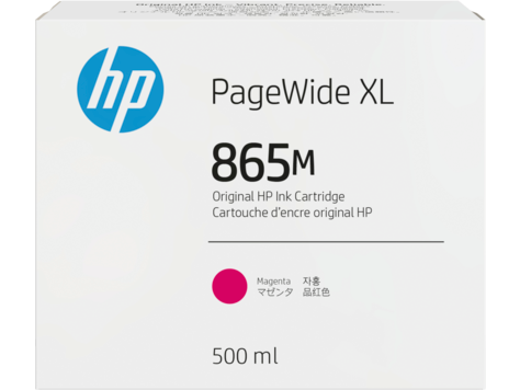 HP 3ED87A 865M 500-ml Magenta PageWide XL Ink Cartridge